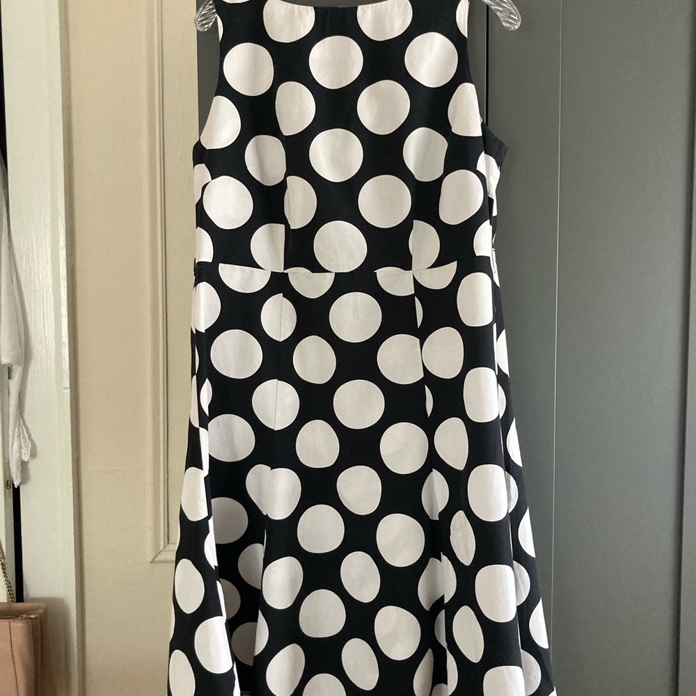 M & Co. UK 🇬🇧 fifties style black & white polka dot dress (M)